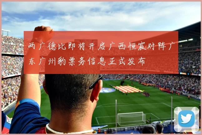 两广德比即将开启广西恒宸对阵广东广州豹票务信息正式发布